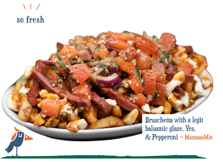 Poutine of the month beef veggies